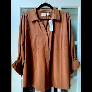 NWT Chicos silky shirt